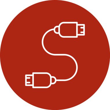 Kablo tıkacı simgesi. vektör illüstrasyonu