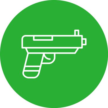 silah simgesi modada izole edilmiş arkaplan