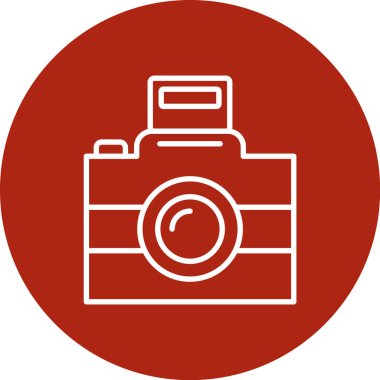 kamera simgesi vektör illüstrasyonu