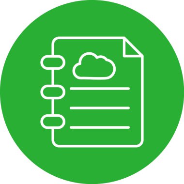 Bulut hesaplama simgesi. vektör illüstrasyonu