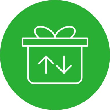 hediye simgesi vektör illüstrasyonu