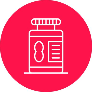 Bir ilaç şişesinin vektör çizimi