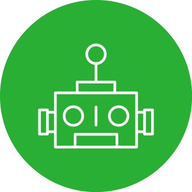 Robot simgesinin vektör illüstrasyonu