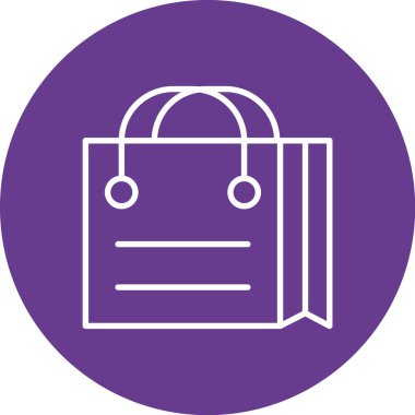 Çanta. Web simgesi basit illüstrasyon