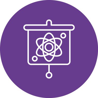 vektör nükleer simgesi illüstrasyonu