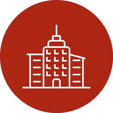 Şehir simgesi. Vektör çizimi. Şehir tabelası. Sembol, logo tasarım elemanı. beyaz arkaplanda izole.