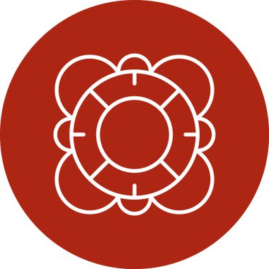 beautiful flower vector glyph icon