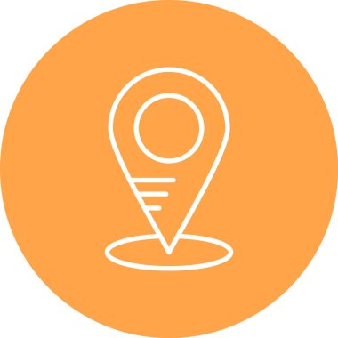 Konum simgesinin vektör illüstrasyonu