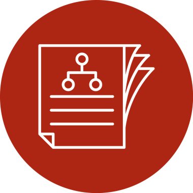 Belge simgesinin vektör illüstrasyonu