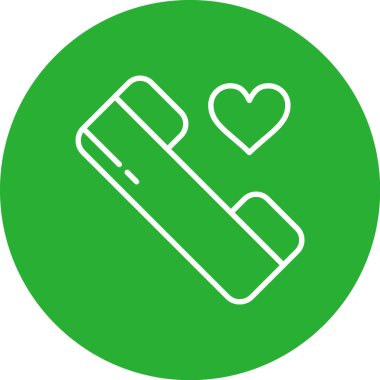 Modern aşk simgesinin vektör çizimi