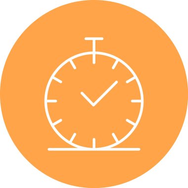 Saat simgesinin vektör illüstrasyonu