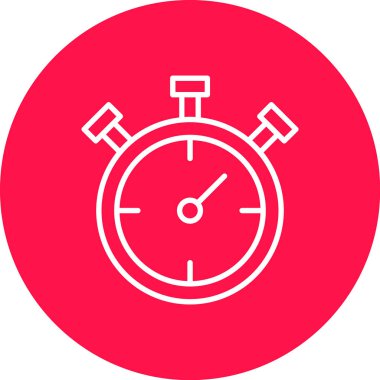 Alarm saat simgesi vektör illüstrasyonu