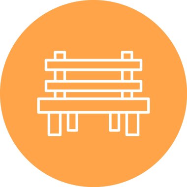 Ahşap bir bankın vektör çizimi