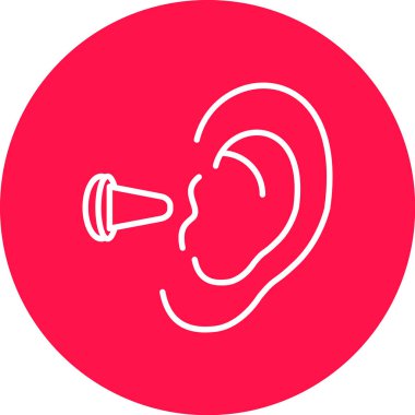 Kırmızı bir simgenin vektör illüstrasyonu