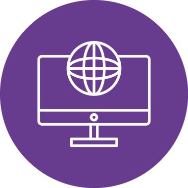 vektör lcd simgesi illüstrasyonu