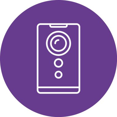 Benzersiz uzaktan kontrol vektör çizgisi simgesi