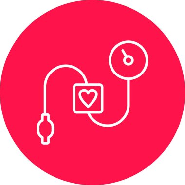 Monitörlü kalp ve kalbin modern simgesi
