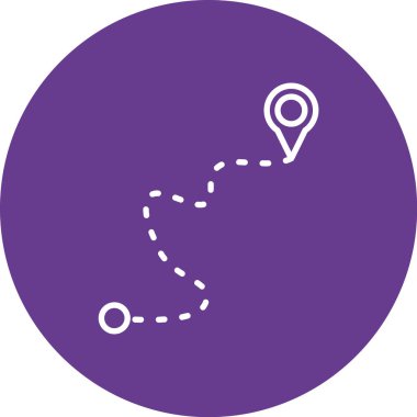 Harita işaretleyici simgesi, vektör illüstrasyonu