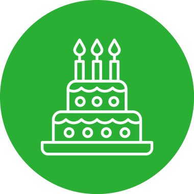 kek ikonu vektör illüstrasyonu