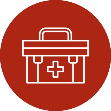 Yardım kutusu simgesi, vektör illüstrasyonu