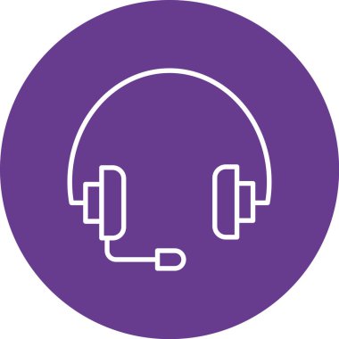 vektör kulaklık simgesi illüstrasyonu