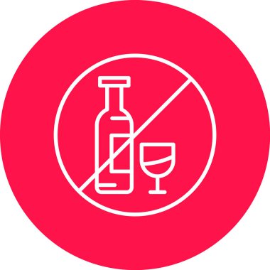 alkol ikonu vektör illüstrasyonu