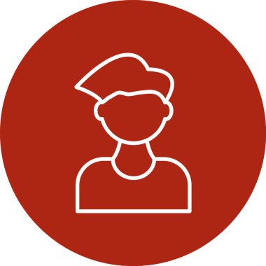 Şapkalı adam şapkası, vektör illüstrasyonu