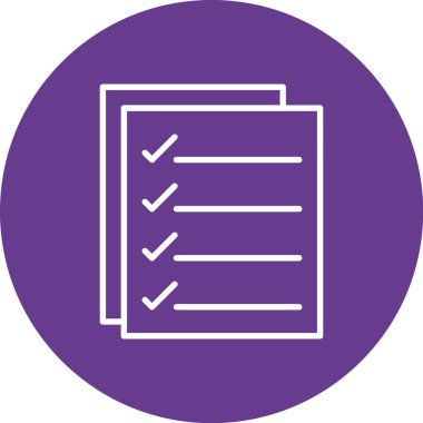 Belge simgesinin vektör illüstrasyonu