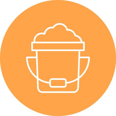 Sıcak kahve. Web simgesi vektör illüstrasyonu