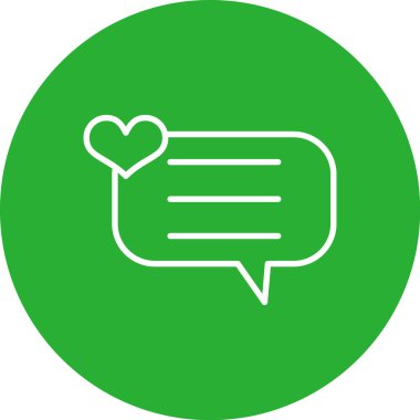 Kalp ikonu vektör illüstrasyonu