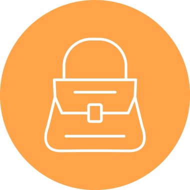 Çanta simgesinin vektör illüstrasyonu