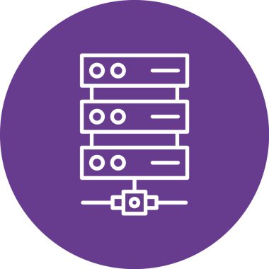 Kolayca değiştirebilen ya da düzenleyebilen sunucu vektör simgesi