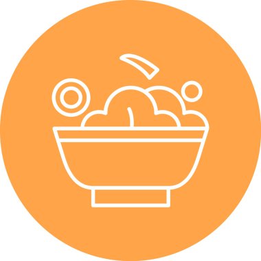 Yemek. Web simgesi basit illüstrasyon
