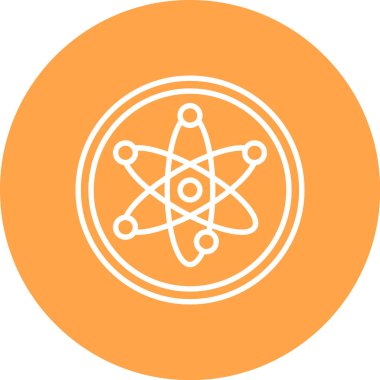 atom. Web simgesi basit illüstrasyon