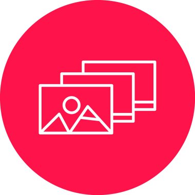 Bir resim simgesinin vektör illüstrasyonu