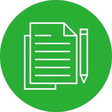 Belge modern simgesinin vektör illüstrasyonu