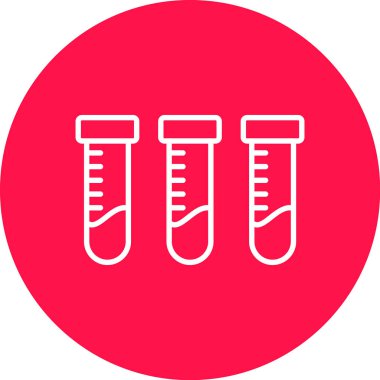 vector illustration of test tubes icon