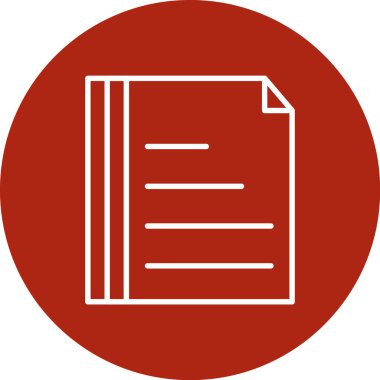 Belge simgesinin vektör illüstrasyonu