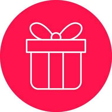 Hediye. Web simgesi basit illüstrasyon