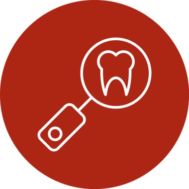 diş simgesi vektör illüstrasyonu