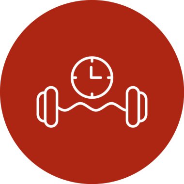 Fitness simgesinin vektör illüstrasyonu