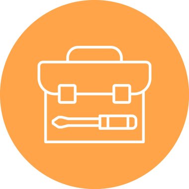 Evrak çantası simgesinin vektör illüstrasyonu