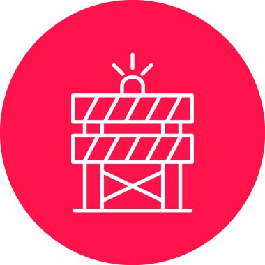 Kırmızı bir simgenin vektör illüstrasyonu