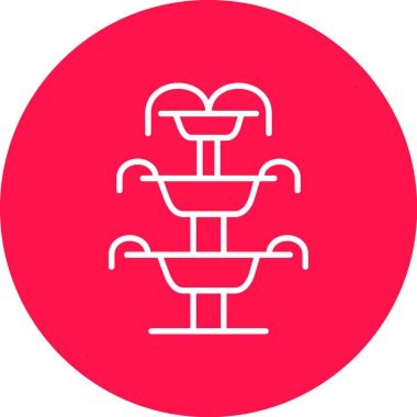 Bir ağaç simgesinin vektör illüstrasyonu