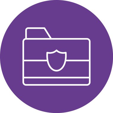 Kalkanlı bir kilidin vektör simgesi