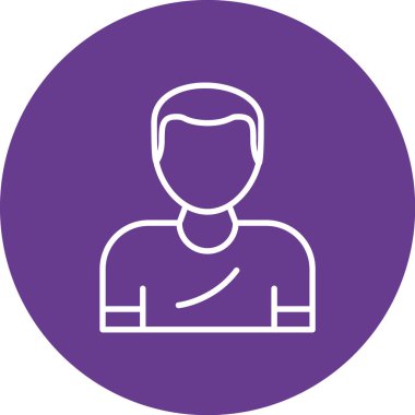 İnsan simgesinin vektör illüstrasyonu