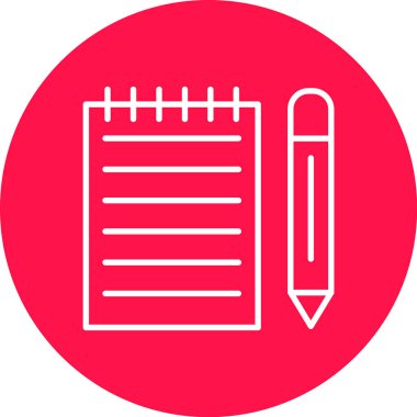 Kalem. Web simgesi basit illüstrasyon