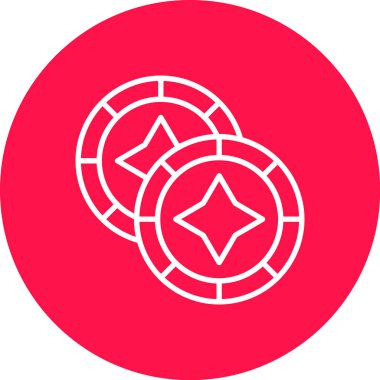 Bir yıldız simgesinin vektör illüstrasyonu