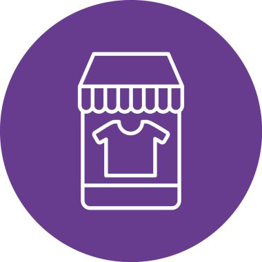 Benzersiz alışveriş vektörü simgesi