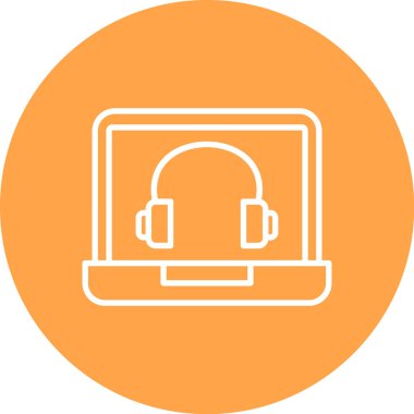 vektör illüstrasyonu, müzik çalar simgesi